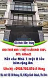 Cho Thuê Nhà 1 Trệt 2 Lầu Mới 100%, 60M2 ,5Pn, Hẻm Rộng 8M- Đ,Số 18