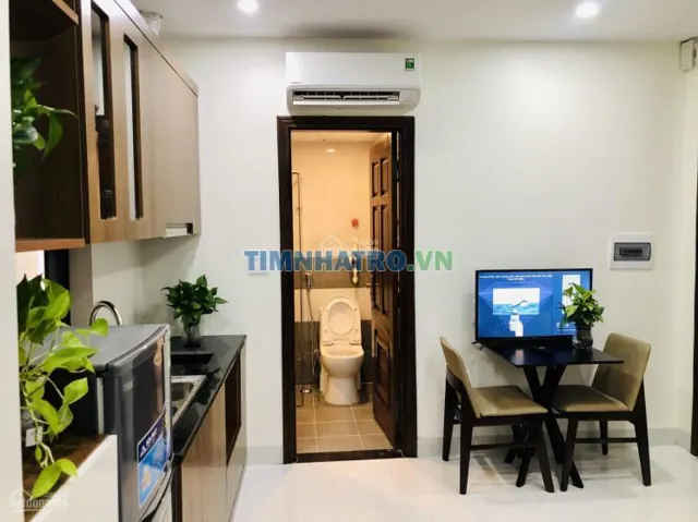 Cho thuê căn hộ chung cư mini trần thái tông xây mới 100% đầy đủ đồ
