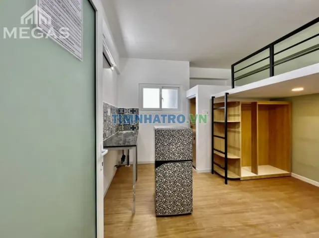 Cho thuê căn hộ có gác cô giang, quận 1