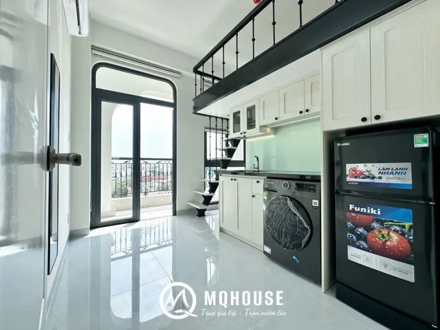 CHO THUÊ PHÒNG DUPLEX DỰ ÁN MỚI FULL NỘI THẤT BANCOL RIÊNG MẶT TIỀN CÓ MÁY GIẶT RIÊNG KIỂU HIỆN ĐẠI