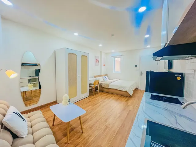 CHO THUÊ STUDIO TONE ẤM – FULL NỘI THẤT – CỬA SỔ LỚN – GẦN SÂN BAY TÂN SƠN NHẤT
