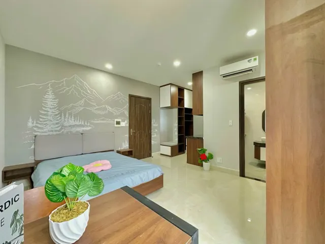 CHO THUÊ PHÒNG STUDIO FULL NỘI THẤT – CÓ CỬA SỔ – GẦN ETOWN CỘNG HÒA