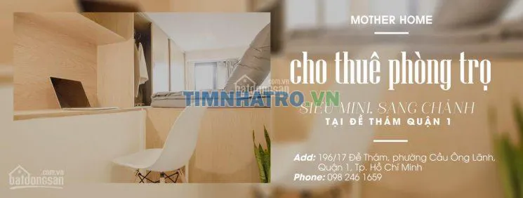Giảm giá cho 6 tháng. phòng trọ siêu mini, sang chảnh, q1. lh 0982461659