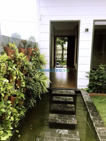 Cho thuê nhà nguyên căn 5x25, 1 trệt 1 lầu, 2 phòng ngủ, sân vườn thoáng mát