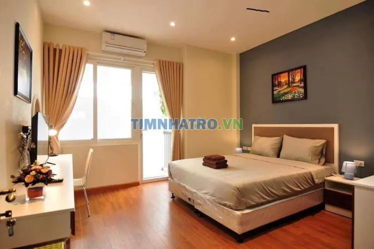 Cho thuê phòng cc có ban công full nội thất 35m2