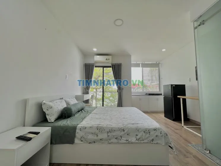 Studio full nội thất ban công rộng tân bình