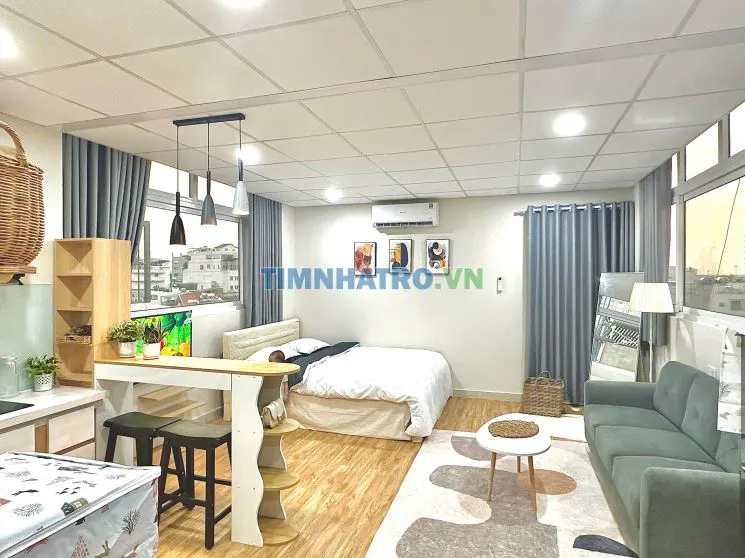 Cho thuê căn hộ tách bếp, 1pn full nội thất gần sân bay bạch đằng tân bình