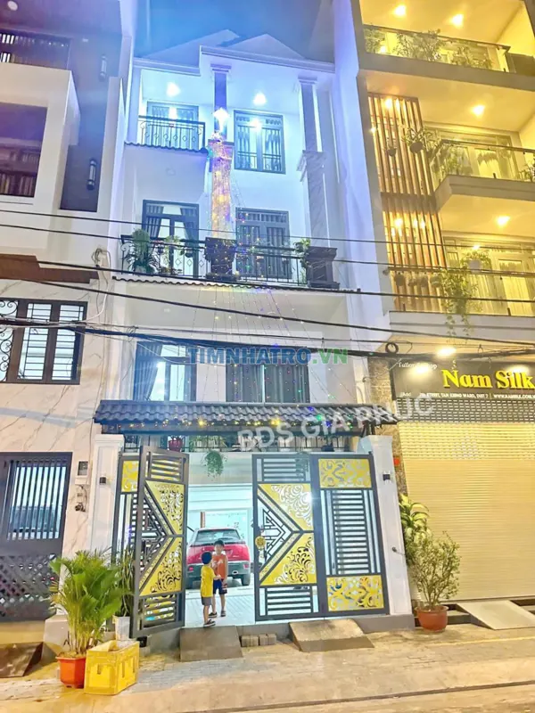Nhà Đẹp Làm Vp 3 Lầu 6 Pn Mặt Tiền Đường Đôi Quận 7 Giá 35Tr (Tl)