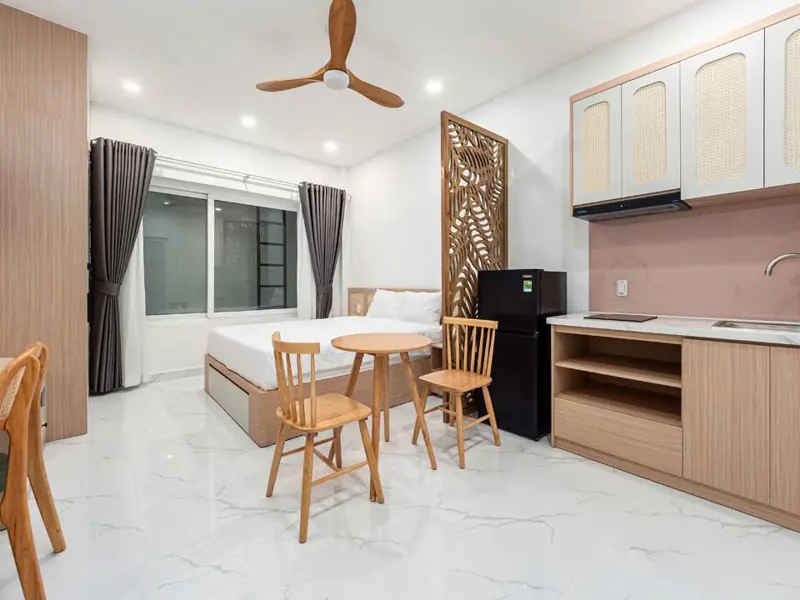 CHO THUÊ CĂN HỘ STUDIO FULL NỘI THẤT NGAY NHÀ GA T3 QUẬN TÂN BÌNH