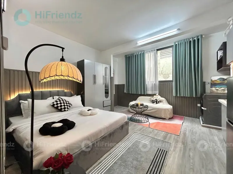Cho thuê phòng studio hiện đại có máy giặt riêng gần sân bay Tân Sơn Nhất, Tân Bình