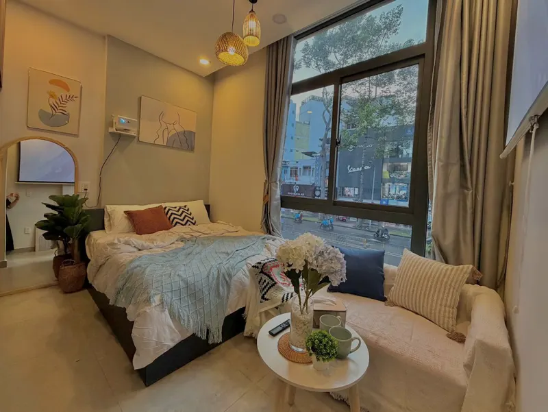 Cho thuê phòng trọ studio full nội thất gần sân bay Tân Sơn Nhất, Tân Bình
