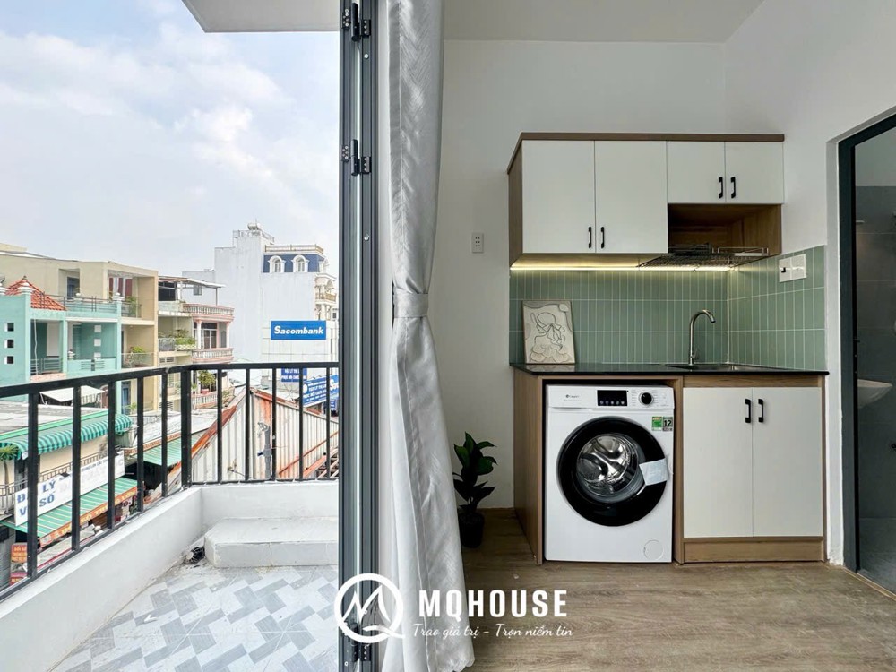 CHO THUÊ CĂN HỘ 1 PHÒNG NGỦ FULL NỘI THẤT, MÁY GIẶT RIÊNG + BAN CÔNG GẦN ĐẠI HỌC VĂN HIẾN