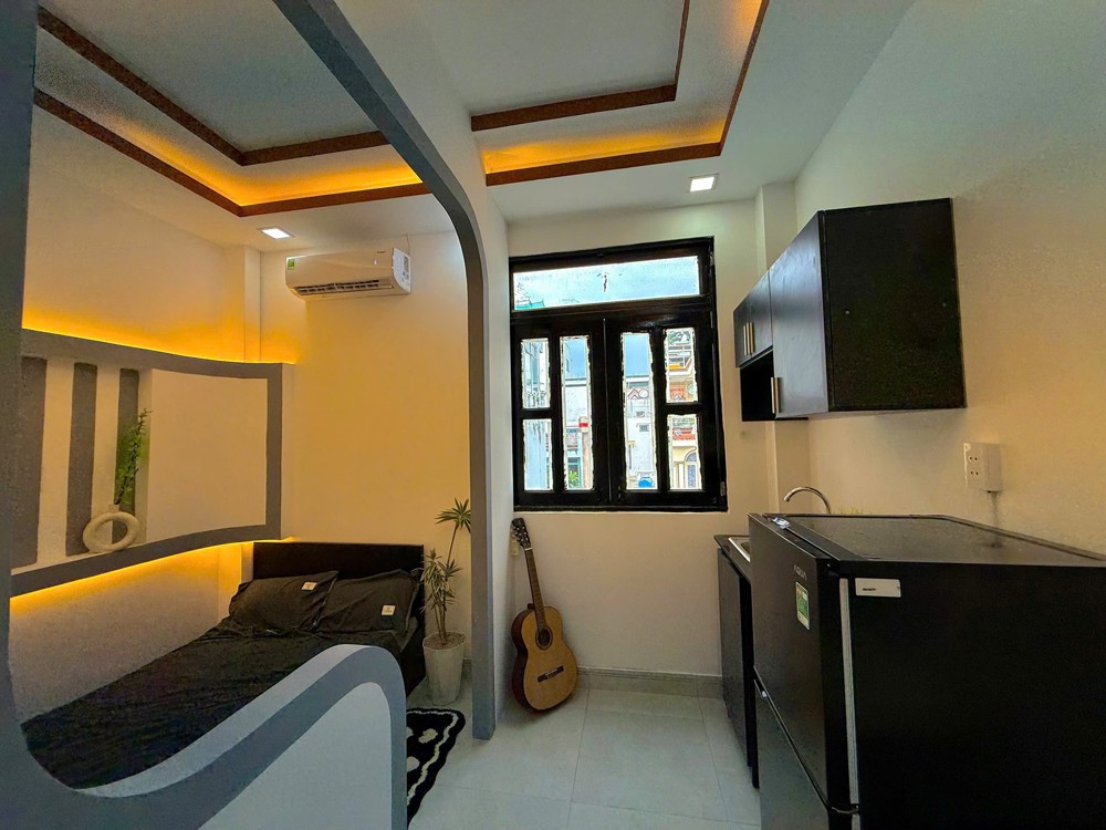 CHO THUÊ STUDIO 40m² FULL NỘI THẤT, LẠC LONG QUÂN, TÂN BÌNH – GẦN ĐẠI HỌC HỒNG BÀNG CV HOÀNG VĂN THỤ