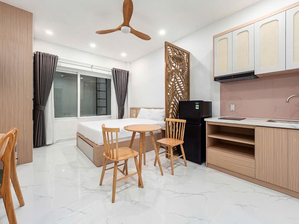 CHO THUÊ CĂN HỘ STUDIO FULL NỘI THẤT NGAY NHÀ GA T3 QUẬN TÂN BÌNH