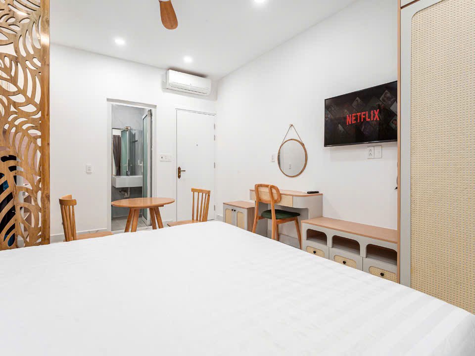 CHO THUÊ CĂN HỘ STUDIO FULL NỘI THẤT NGAY NHÀ GA T3 QUẬN TÂN BÌNH