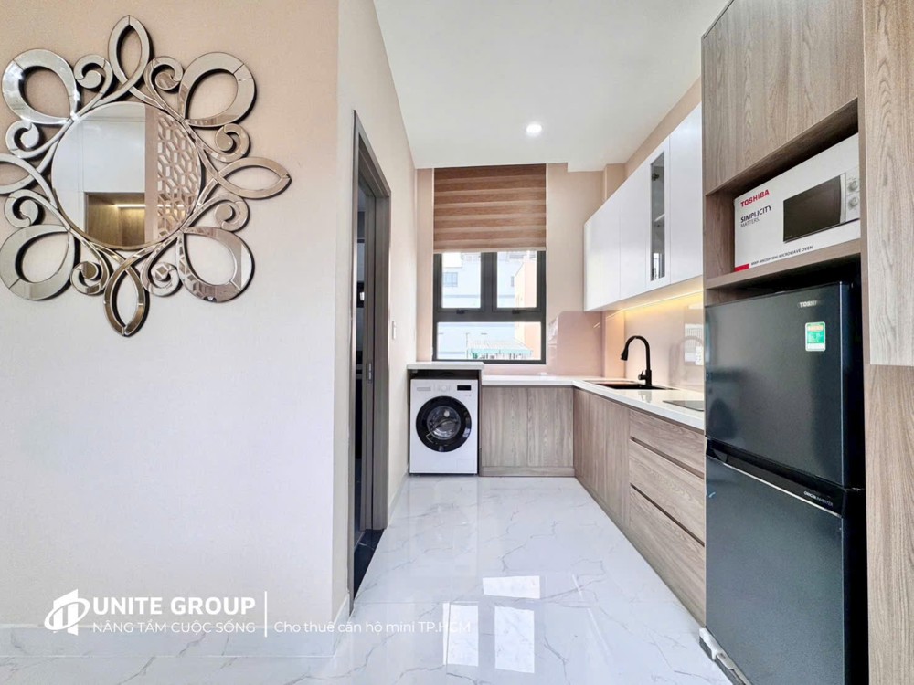 CHO THUÊ CĂN HỘ 1 PHÒNG NGỦ TÂN BÌNH, ĐẦY ĐỦ NỘI THẤT GẦN CÔNG VIÊN LÊ THỊ RIÊNG