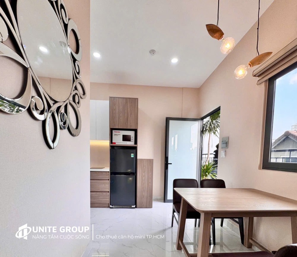 CHO THUÊ CĂN HỘ 1 PHÒNG NGỦ TÂN BÌNH, ĐẦY ĐỦ NỘI THẤT GẦN CÔNG VIÊN LÊ THỊ RIÊNG