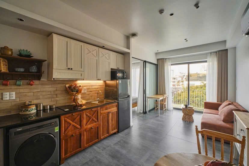 CHO THUÊ CĂN HỘ 1 PHÒNG NGỦ TÂN BÌNH 50M2, FULL NỘI THẤT CÓ BAN CÔNG THOÁNG GẦN SÂN BAY TÂN SƠN NHẤT