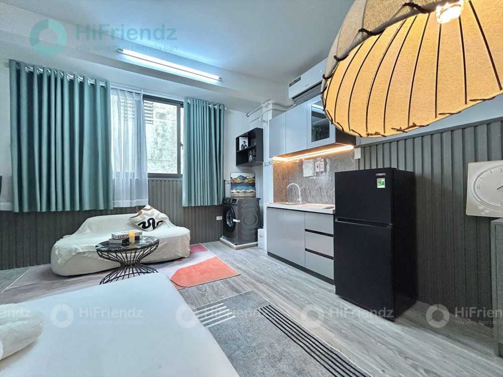 Cho thuê phòng studio hiện đại có máy giặt riêng gần sân bay Tân Sơn Nhất, Tân Bình