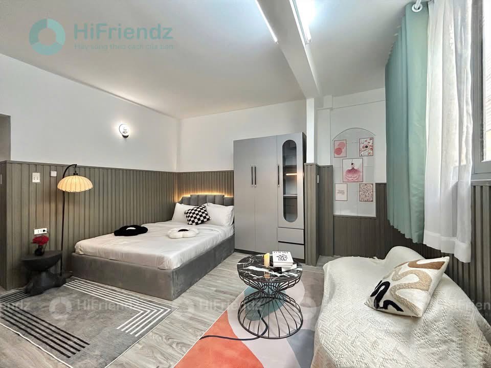 Cho thuê phòng studio hiện đại có máy giặt riêng gần sân bay Tân Sơn Nhất, Tân Bình