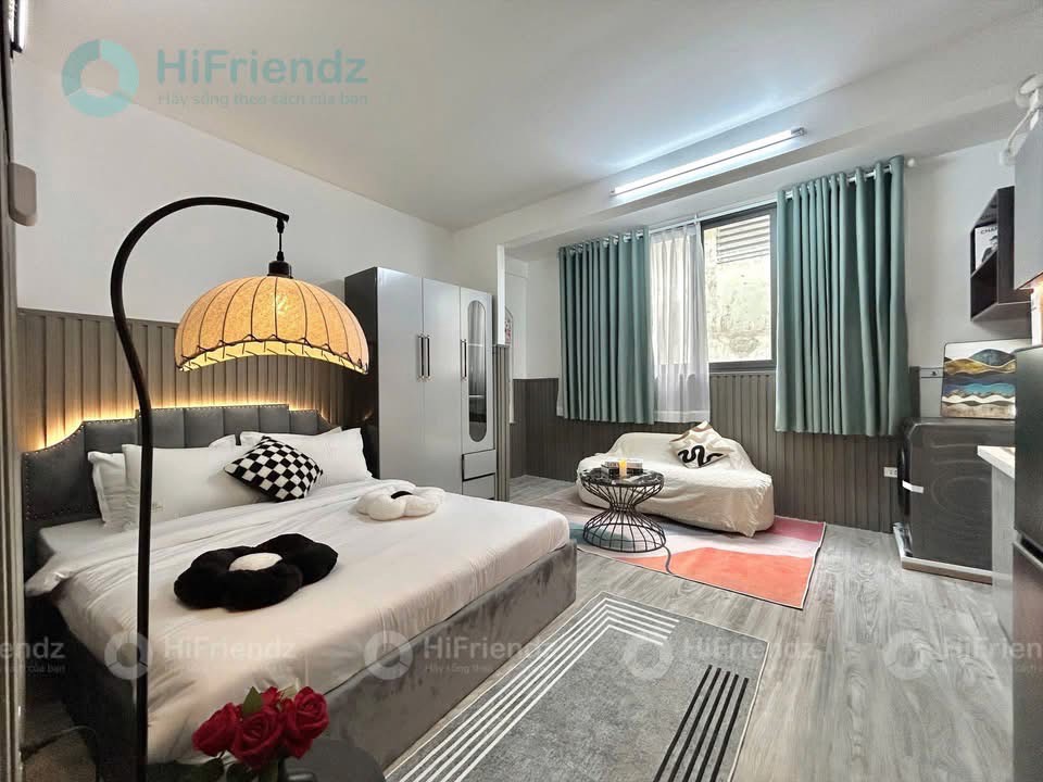 Cho thuê phòng studio hiện đại có máy giặt riêng gần sân bay Tân Sơn Nhất, Tân Bình