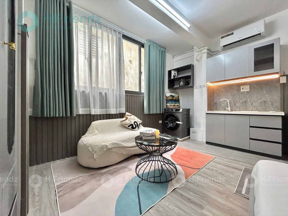 Cho thuê phòng studio hiện đại có máy giặt riêng gần sân bay Tân Sơn Nhất, Tân Bình