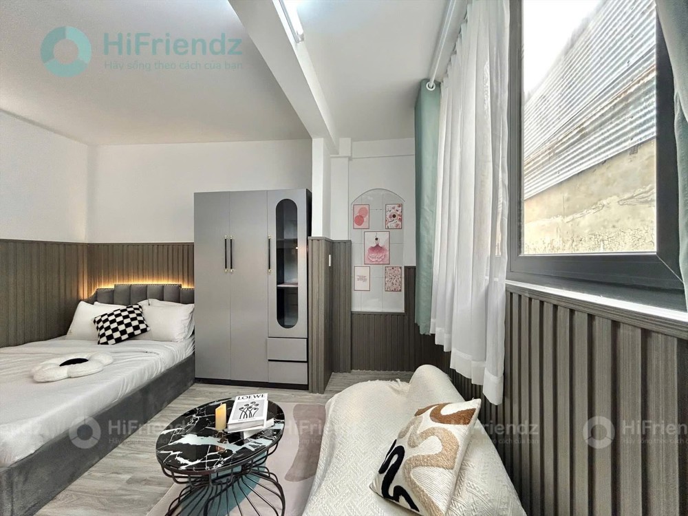 Cho thuê phòng studio hiện đại có máy giặt riêng gần sân bay Tân Sơn Nhất, Tân Bình