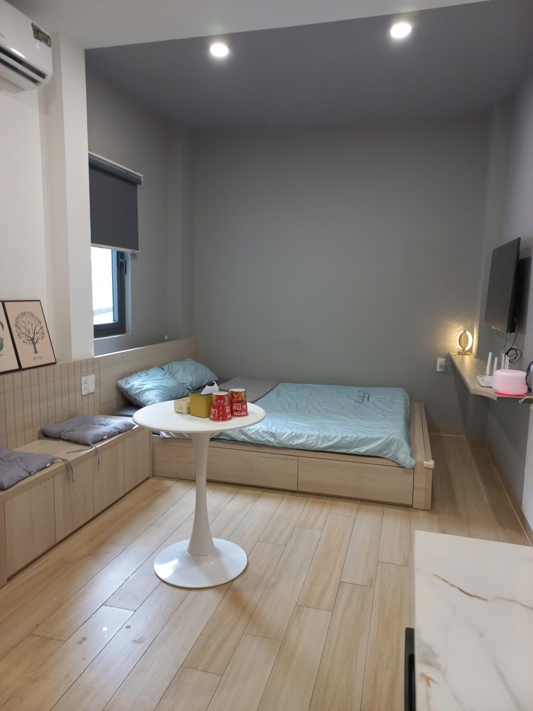 Cho thuê phòng studio full nội thất mới 100% gần nhà ga T3, Tân Bình