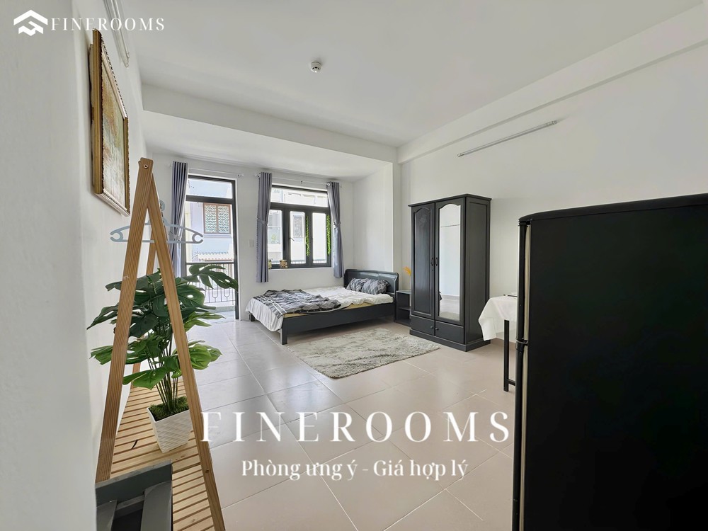 Cho thuê phòng studio full nội thất bancol mới 100% gần nhà ga T3, Tân Bình