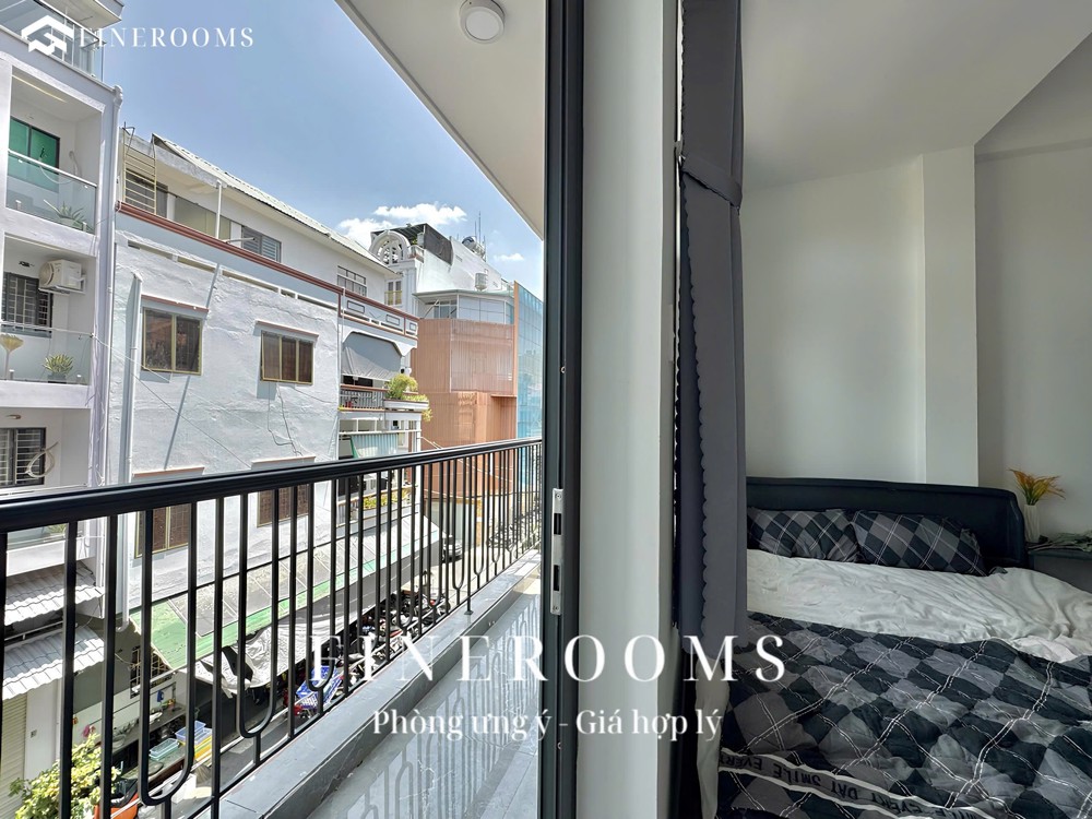 Cho thuê phòng studio full nội thất bancol mới 100% gần nhà ga T3, Tân Bình