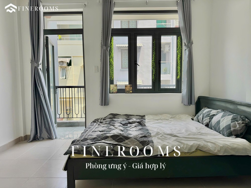 Cho thuê phòng studio full nội thất bancol mới 100% gần nhà ga T3, Tân Bình