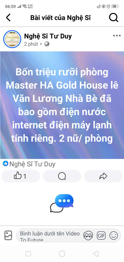 Cho thuê phòng Hoàng Anh Gold House