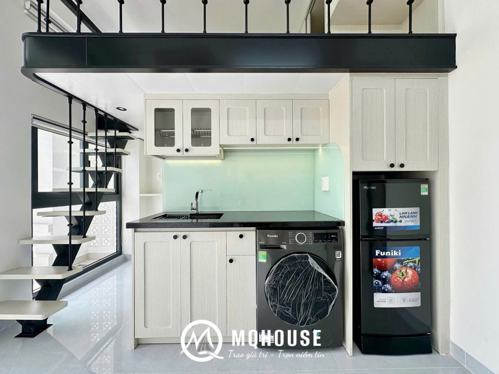 CHO THUÊ PHÒNG DUPLEX DỰ ÁN MỚI FULL NỘI THẤT BANCOL RIÊNG MẶT TIỀN CÓ MÁY GIẶT RIÊNG KIỂU HIỆN ĐẠI