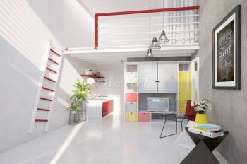 Phòng tiện nghi có gác, 30m, khuôn việt -tân phú