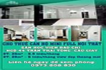 Cho Thuê Căn Hộ Mini Full Nội Thất Gần Học Viện Báo Chí Ngõ 44 Trần Thái Tông