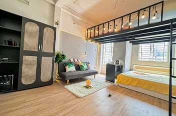 Cho thuê Duplex full nội thất – Ban công rộng thoáng mát, Máy giặt riêng – Gần Etown Cộng Hoà