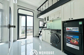 CHO THUÊ PHÒNG DUPLEX DỰ ÁN MỚI FULL NỘI THẤT BANCOL RIÊNG MẶT TIỀN CÓ MÁY GIẶT RIÊNG KIỂU HIỆN ĐẠI