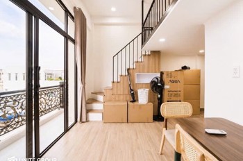 CHO THUÊ CĂN HỘ DUPLEX GÁC CAO – CÓ BAN CÔNG – FULL NỘI THẤT GẦN NGÃ TƯ BẢY HIỀN