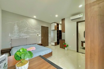 CHO THUÊ PHÒNG STUDIO FULL NỘI THẤT – CÓ CỬA SỔ – GẦN ETOWN CỘNG HÒA